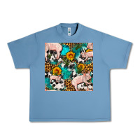 Pebble Blue american yorkshire pig seamless pattern Urban Heavy Tee - FaDigitalArtStudio