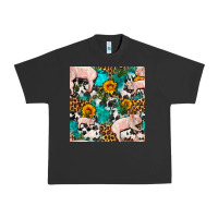 Pigment Black american yorkshire pig seamless pattern Urban Heavy Tee - FaDigitalArtStudio