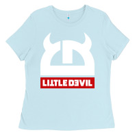 Baby Blue little devil Ladies Tee - artisFamous