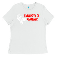 White university of phoenix Ladies Tee - artisFamous