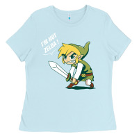 Baby Blue i’m not zelda Ladies Tee - artisFamous