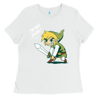 White i’m not zelda Ladies Tee - artisFamous
