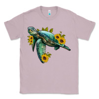 Lilac sea turtle with sunflowers Classic Tee - Artiststas