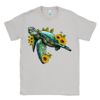 Moon Dust sea turtle with sunflowers Classic Tee - Artiststas