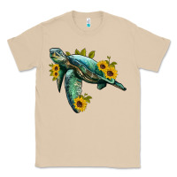 Mushroom sea turtle with sunflowers Classic Tee - Artiststas