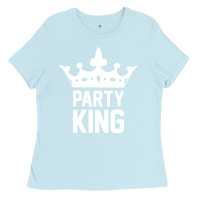 Baby Blue party king Ladies Tee - artisFamous
