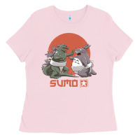 Bubblegum Pink sumo pop Ladies Tee - artisFamous