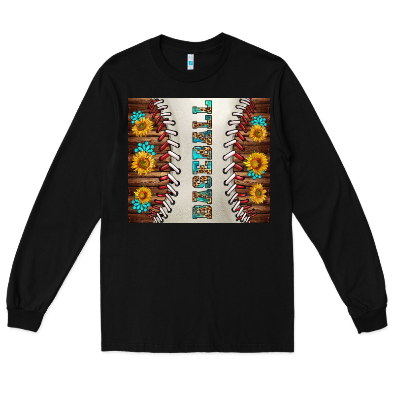 Baseball With Sunflower And Gemstone Tumbler Long Sleeve Tee by BundleAndBundleShop | Teevron