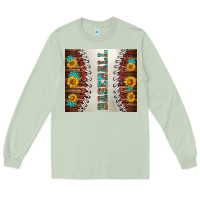 Matcha baseball with sunflower and gemstone tumbler Long Sleeve Tee - BundleAndBundleShop