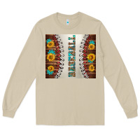 Mushroom baseball with sunflower and gemstone tumbler Long Sleeve Tee - BundleAndBundleShop