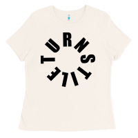 Bone TURNSTILE BLACK ON WHITE Ladies Tee - artisFamous