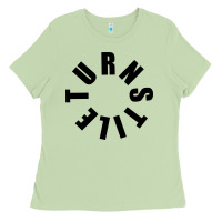 Matcha TURNSTILE BLACK ON WHITE Ladies Tee - artisFamous