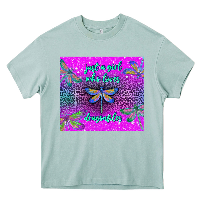 Just A Girl Who Loves Dragonfiles Heavy Core Tee by TumblerDesignByShophia | Teevron