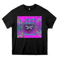 Black just a girl who loves dragonfiles Heavy Core Tee - TumblerDesignByShophia