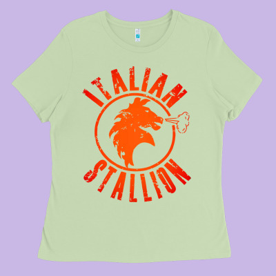 Italian Stallion Ladies Tee Designed By Artisfamous