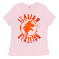 Bubblegum Pink italian stallion Ladies Tee - artisFamous