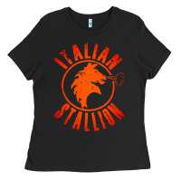 Black italian stallion Ladies Tee - artisFamous