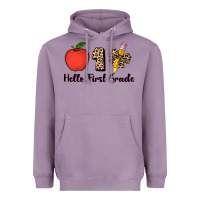 Lavender hello first grade leopard 3200x2400 Heavyweight Hoodie - AdoDesignShop