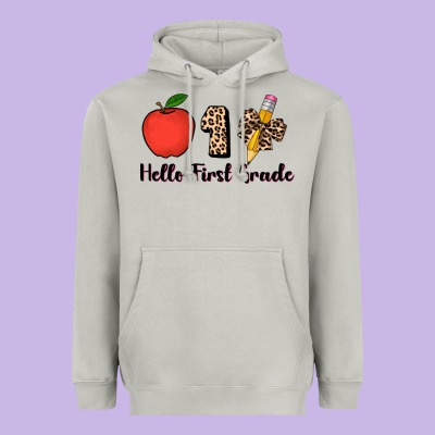 Hello First Grade Leopard 3200x2400 Heavyweight Hoodie Designed By Adodesignshop