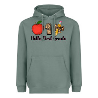 Sage hello first grade leopard 3200x2400 Heavyweight Hoodie - AdoDesignShop