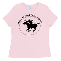 Bubblegum Pink neil young Ladies Tee - artisFamous