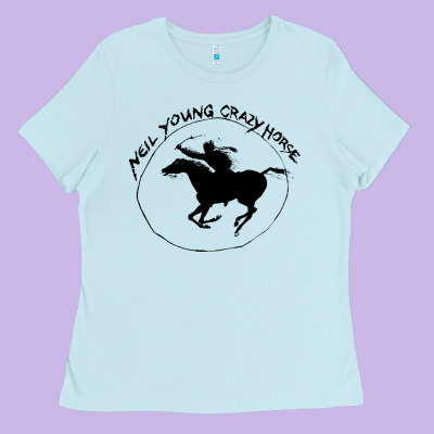 Neil Young Ladies Tee Designed By Artisfamous