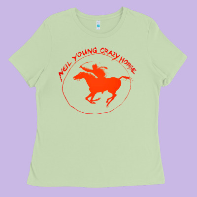 Neil Young Ladies Tee Designed By Artisfamous