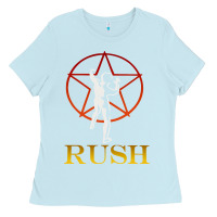 Baby Blue rush vintage starman unisex Ladies Tee - artisFamous