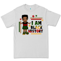 Dove Grey i am black history black boy  juneteenth Premium Tee - CowGirlArtShop
