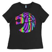 Black reflective 7 lions Ladies Tee - artisFamous