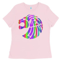 Bubblegum Pink reflective 7 lions Ladies Tee - artisFamous