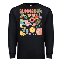 Black retro summer Premium Sweatshirt - JahusDesignShop