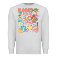 Dove Grey retro summer Premium Sweatshirt - JahusDesignShop