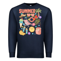 Navy retro summer Premium Sweatshirt - JahusDesignShop