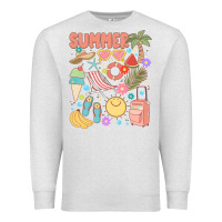 Oatmeal Heather retro summer Premium Sweatshirt - JahusDesignShop
