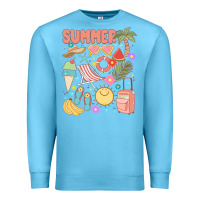 Ocean Blue retro summer Premium Sweatshirt - JahusDesignShop