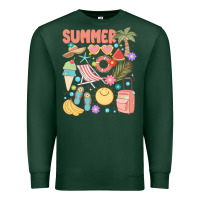 Sports Green retro summer Premium Sweatshirt - JahusDesignShop