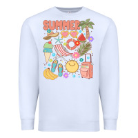 White retro summer Premium Sweatshirt - JahusDesignShop