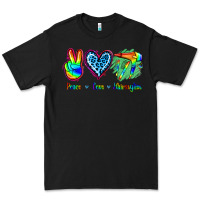 Black Peace Love Hairstylist Premium Tee - Jasminsmagicworld
