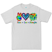 Dove Grey Peace Love Hairstylist Premium Tee - Jasminsmagicworld