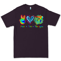 Plum Peace Love Hairstylist Premium Tee - Jasminsmagicworld