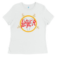 White heavy metal Ladies Tee - artisFamous