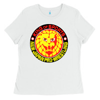 White japan pro wrestling Ladies Tee - artisFamous