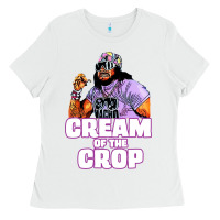 White macho cream of the crop Ladies Tee - artisFamous