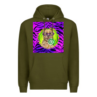 Army Green Halloween Cairn Terrier Dog Premium Hoodie - LillyAllenDesigns