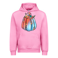 Fuchsia Pink flowers pumpkin Urban Hoodie - JahusDesignShop