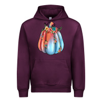 Mauve Wine flowers pumpkin Urban Hoodie - JahusDesignShop