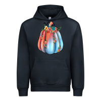 Navy flowers pumpkin Urban Hoodie - JahusDesignShop