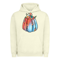 Pigment Pistachio flowers pumpkin Urban Hoodie - JahusDesignShop