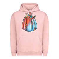 Pigment Salmon flowers pumpkin Urban Hoodie - JahusDesignShop